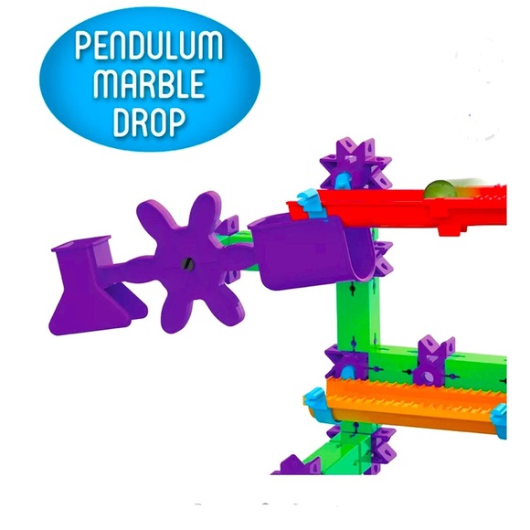 Catapult action packed marble maze w/ a marble launcher, 106 pieces, EUC - Picture 5 of 7